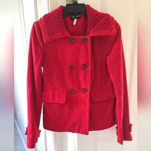 Splendid Wool Blend Peacoat Red Size SMALL